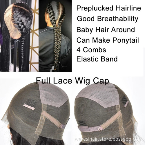 Wholesale Brazilian Hair HD Fake Scalp Full Lace Human Wigs,virgin hair HD transparent full lace human hair wig for black women